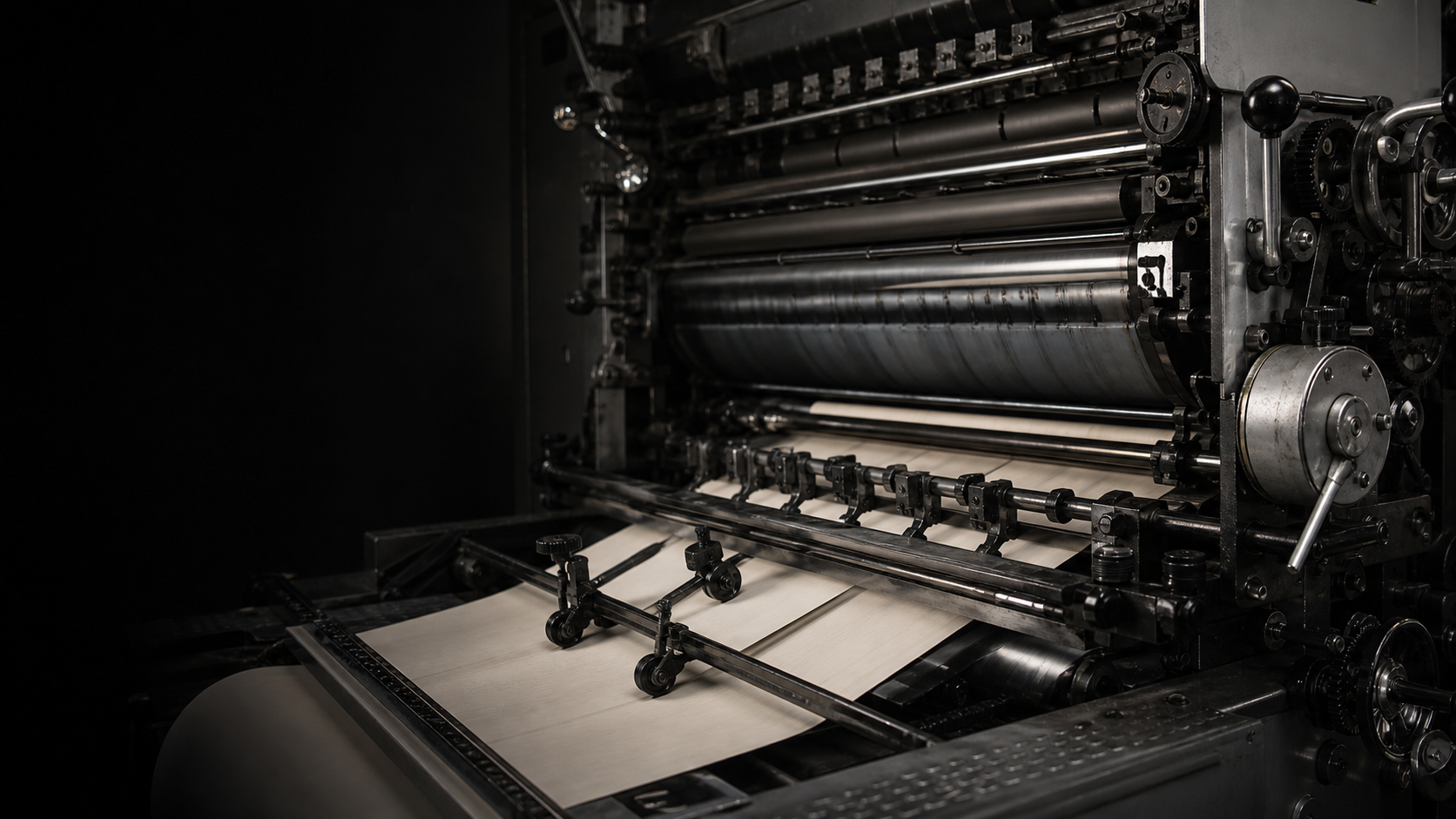 Estudio conceptual del mecanismo de una prensa offset industrial